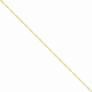 14K Yellow Gold Singapore Chain