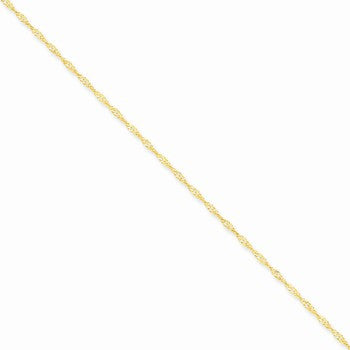 14K Yellow Gold Singapore Chain