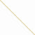 14K Yellow Gold Cable Chain Anklet