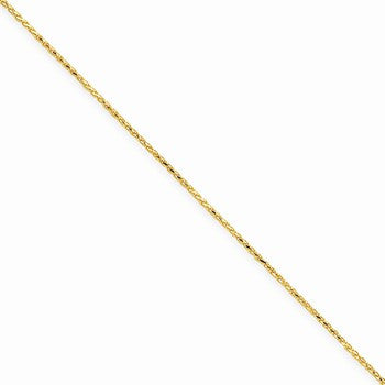 14K Yellow Gold Diamond-Cut Spiga Chain