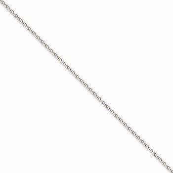 14K White Gold Parisian Wheat Chain