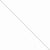 14K White Gold Cable Chain