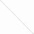 14K White Gold Cable Chain