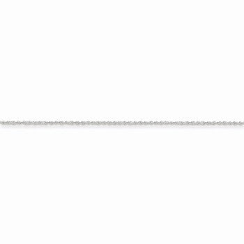 14K White Gold Heavy-Baby Rope Chain