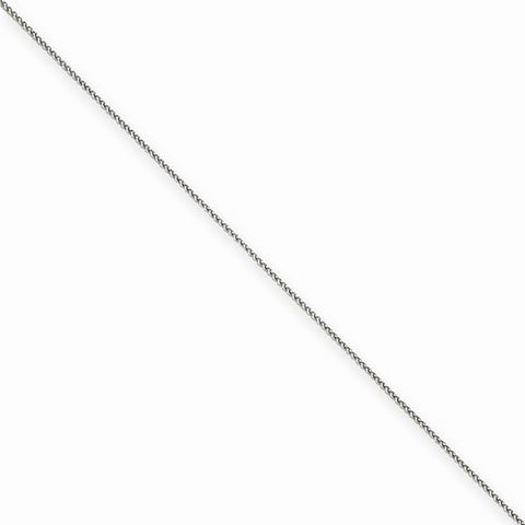14K White Gold Spiga Chain Bracelet