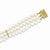 14K Yellow Gold 5-5.5Mm 3 Strand Cultured Pearl Bracelet
