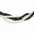 14K Yellow Gold Twisted Onyx & Cultured Pearl Strand Necklace