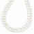 14K Yellow Gold Polished-White Cultured Pearl-Strand Necklace