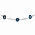 14K White Gold Black Cultured Pearl Necklace