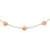 14K Yellow Gold Pink Mosaic Mother Of Pearl Necklace