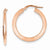 14k Yellow Gold Plated Rose Rhodium Hoop Earrings