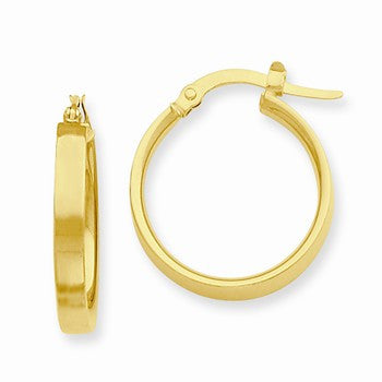 14k Yellow Gold Hoop Earrings