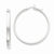 White Rhodium Plated 14k Yellow Gold Hoop Earrings