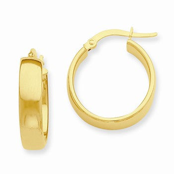 14k Yellow Gold Hoop Earrings