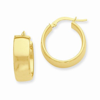 14k Yellow Gold Hoop Earrings