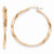 14k Yellow Gold Plated Rose Gold Circle Hinged Hoop Earrings
