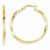 14k Yellow Gold Circle Hinged Hoop Earrings