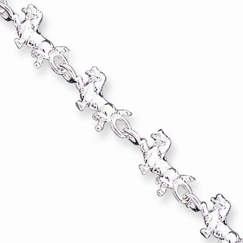 Sterling Silver Dogs Bracelet