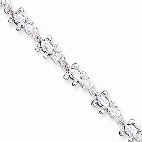 Sterling Silver Bears Bracelet