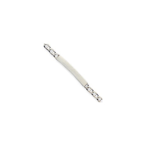 Sterling Silver Antiqued Id Anchor Link Bracelet