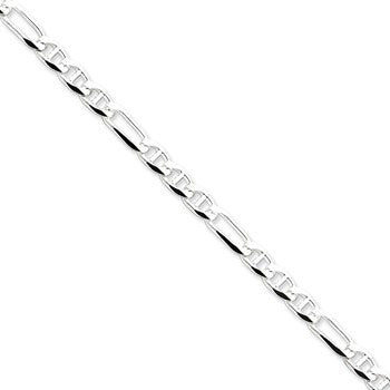 Sterling Silver Figaro Anchor Chain