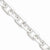 Sterling Silver Fancy Diamond-Cut Open Link Cable Chain