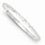 Sterling Silver Fancy Diamond-Cut Round Slip-On Bangle Bracelet