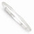 Sterling Silver Fancy Diamond-Cut Round Slip-On Bangle Bracelet