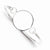 Sterling Silver Bangle with Round Id Plate Bracelet