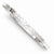 Sterling Silver Haered Round Slip-On Bangle Bracelet