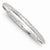 Sterling Silver Rhodium Textured Polished Round Bangle Bracelet