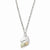 Sterling Silver & 12K Gold Small Horsehead Necklace