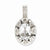 Sterling Silver Diamond & White Topaz pendant, Lovely Pendants for Necklace