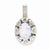 Sterling Silver Diamond & Created Opal pendant, Exquisite Pendants for Necklace