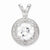 Sterling Silver Diamond & White Topaz pendant, Pendants for Necklace