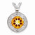 Sterling Silver Diamond & Citrine pendant, Adorable Pendants for Necklace