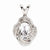 Sterling Silver Diamond & White Topaz pendant, Delightful Pendants for Necklace
