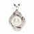 Sterling Silver Diamond & Pearl pendant, Lovely Pendants for Necklace