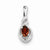 Sterling Silver Garnet & Diamond pendant, Exquisite Pendants for Necklace