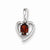 Sterling Silver Garnet & Diamond pendant, Adorable Pendants for Necklace