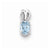 Sterling Silver Light Swiss Blue Topaz pendant, Stylish Pendants for Necklace