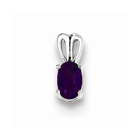Sterling Silver Amethyst Pendant, Classy Pendants for Necklace