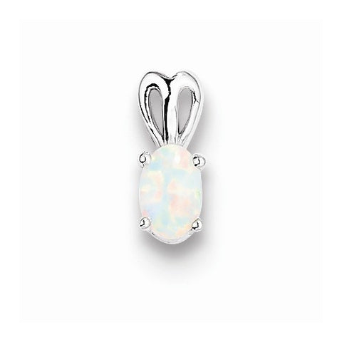 Sterling Silver Created Opal pendant, Delightful Pendants for Necklace