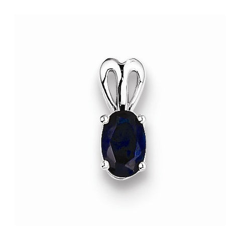 Sterling Silver Created Sapphire pendant, Exquisite Pendants for Necklace