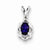 Sterling Silver Amethyst & Diamond Pendant, Gorgeous Pendants for Necklace