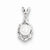 Sterling Silver Pearl & Diamond pendant, Stylish Pendants for Necklace