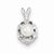 Sterling Silver Pearl & Diamond pendant, Pretty Pendants for Necklace