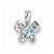 Sterling Silver Light Swiss Blue Topaz pendant, Alluring Pendants for Necklace