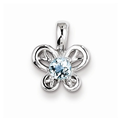 Sterling Silver Aquamarine pendant, Beautiful Pendants for Necklace