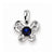 Sterling Silver Created Sapphire pendant, Pendants for Necklace